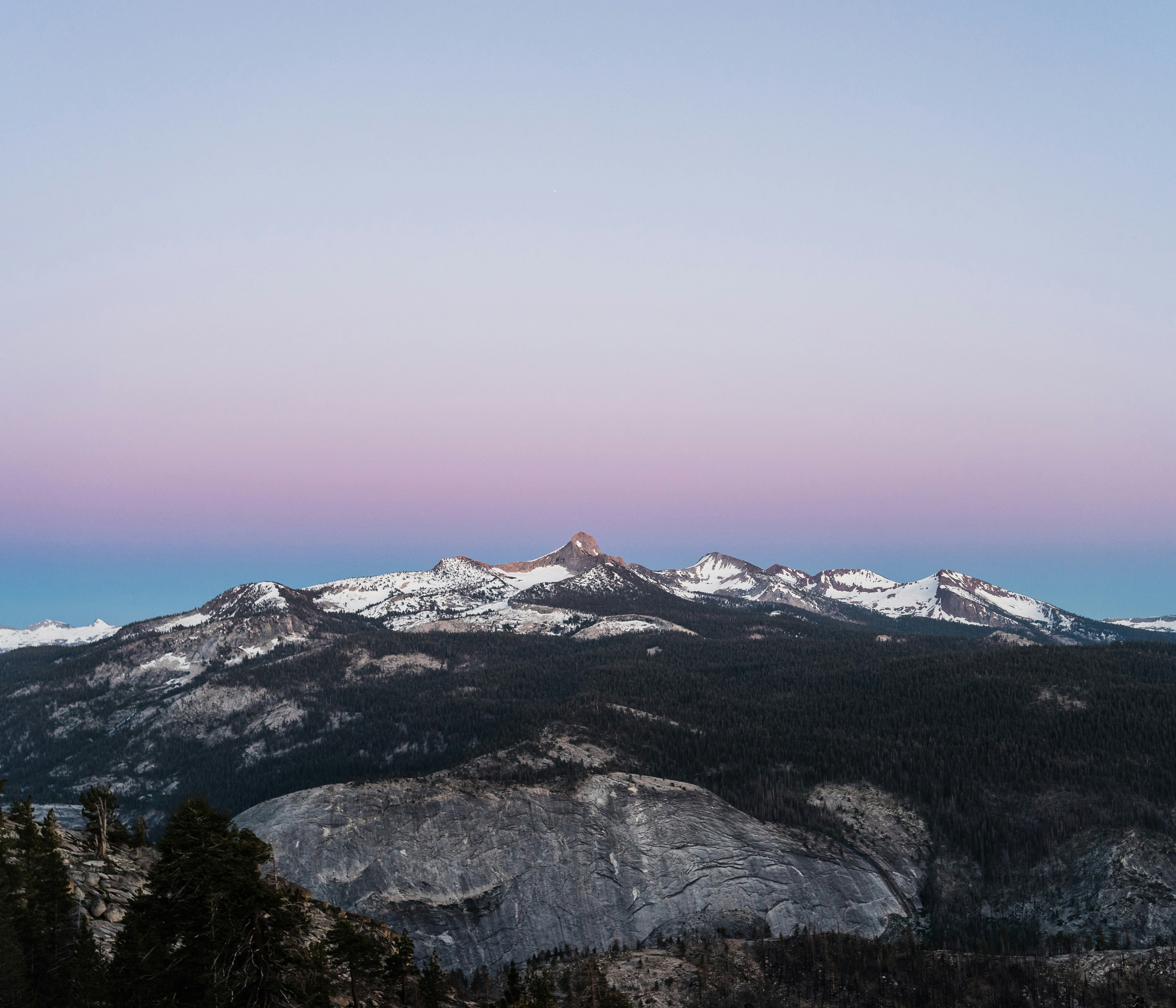 mountain covered with snow during daytime