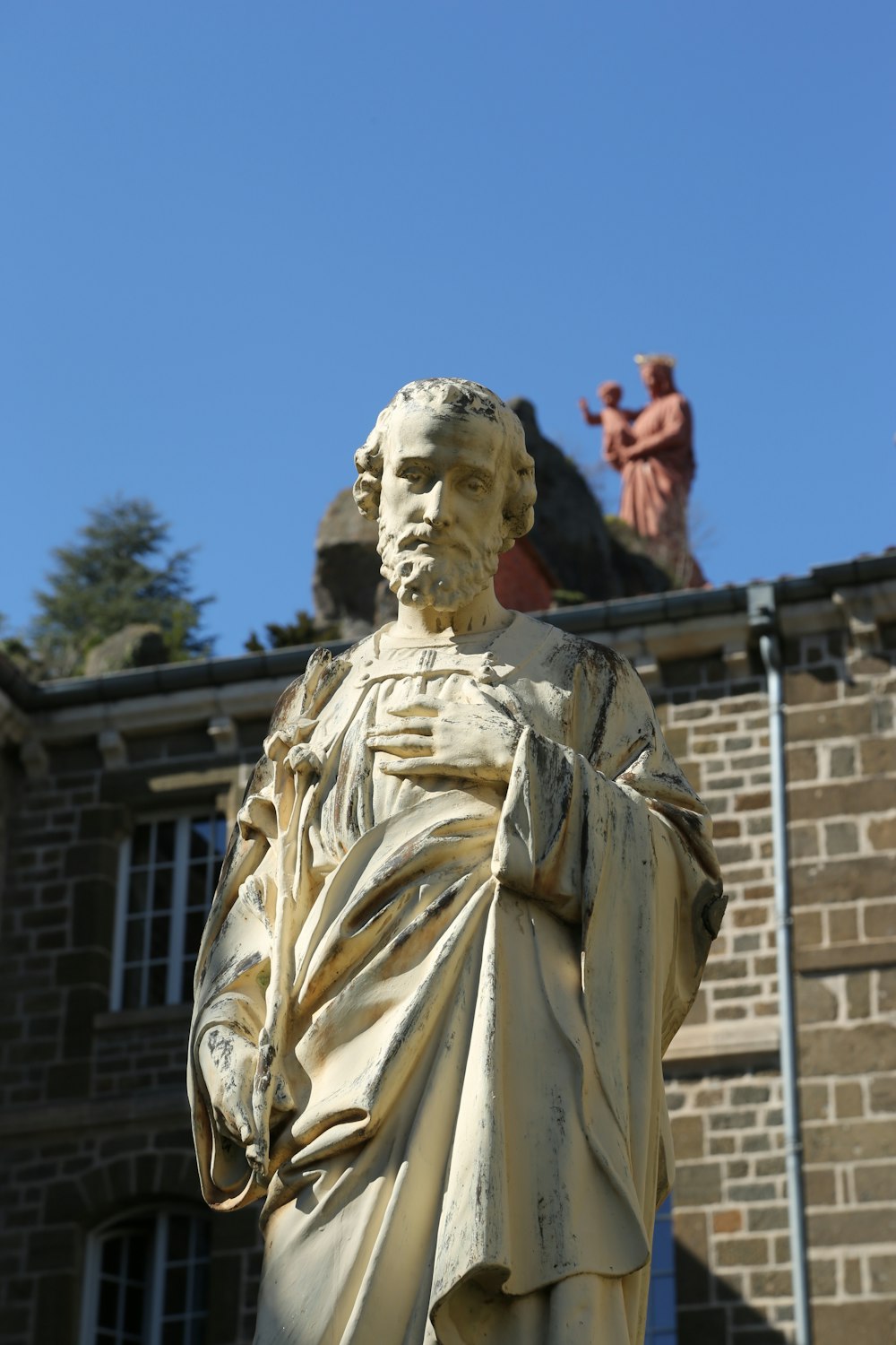 man's statue