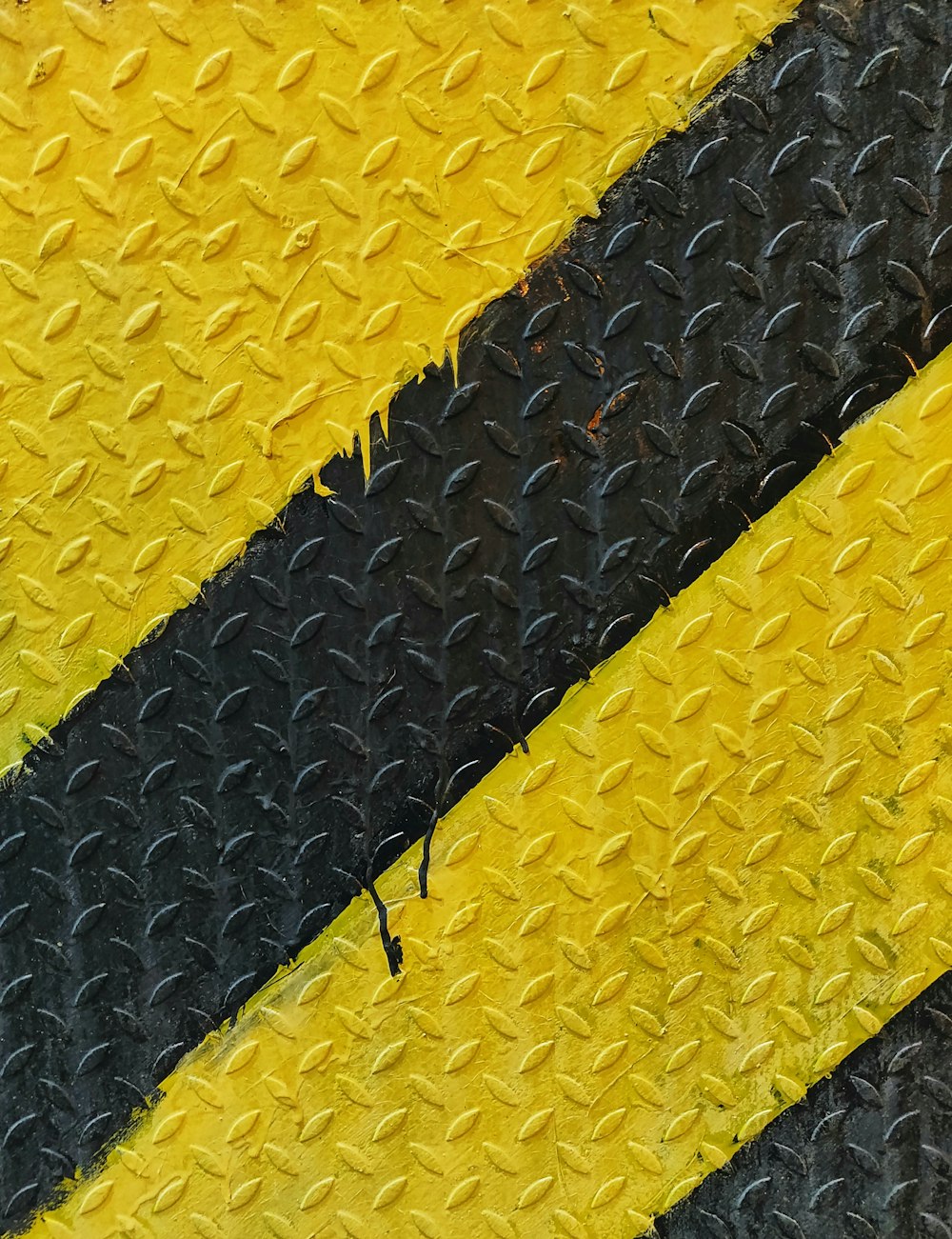black and yellow striped paint
