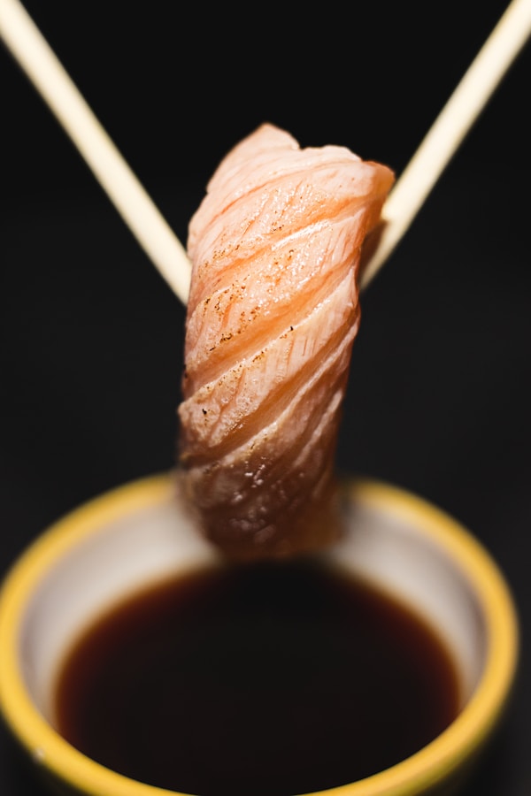 Sushi near dip
