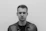 grayscale photography of man