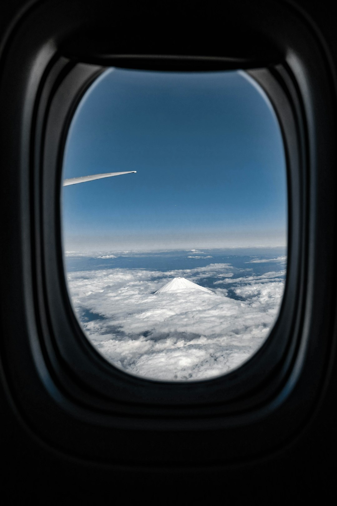 airshow through airplane window
