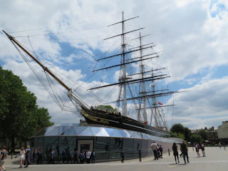 Interactive touchscreen exhibit showing Passage West’s shipbuilding history.