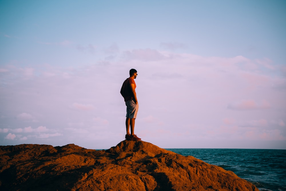 man on rock