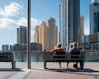 two people sitting on wooden bench during daytime