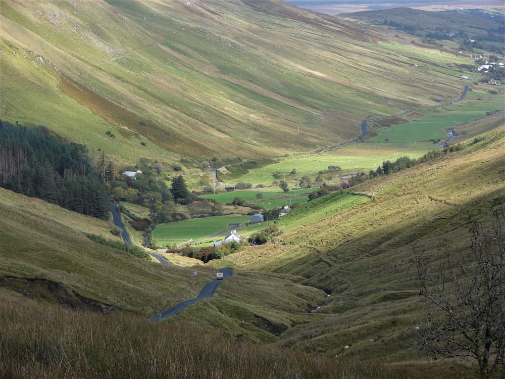 brown and green fields during daytime