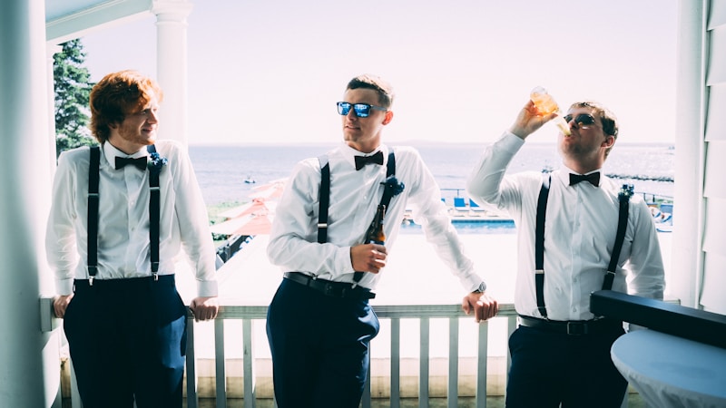 Formal gay style in bow ties