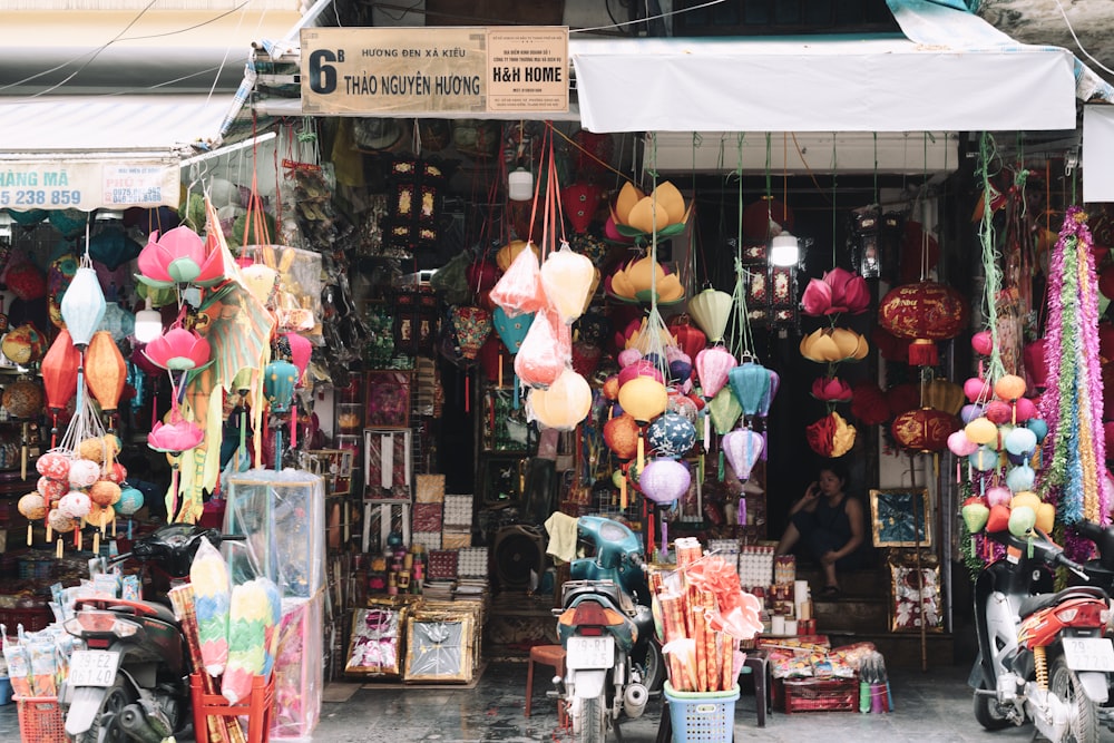 assorted household items displayed at store