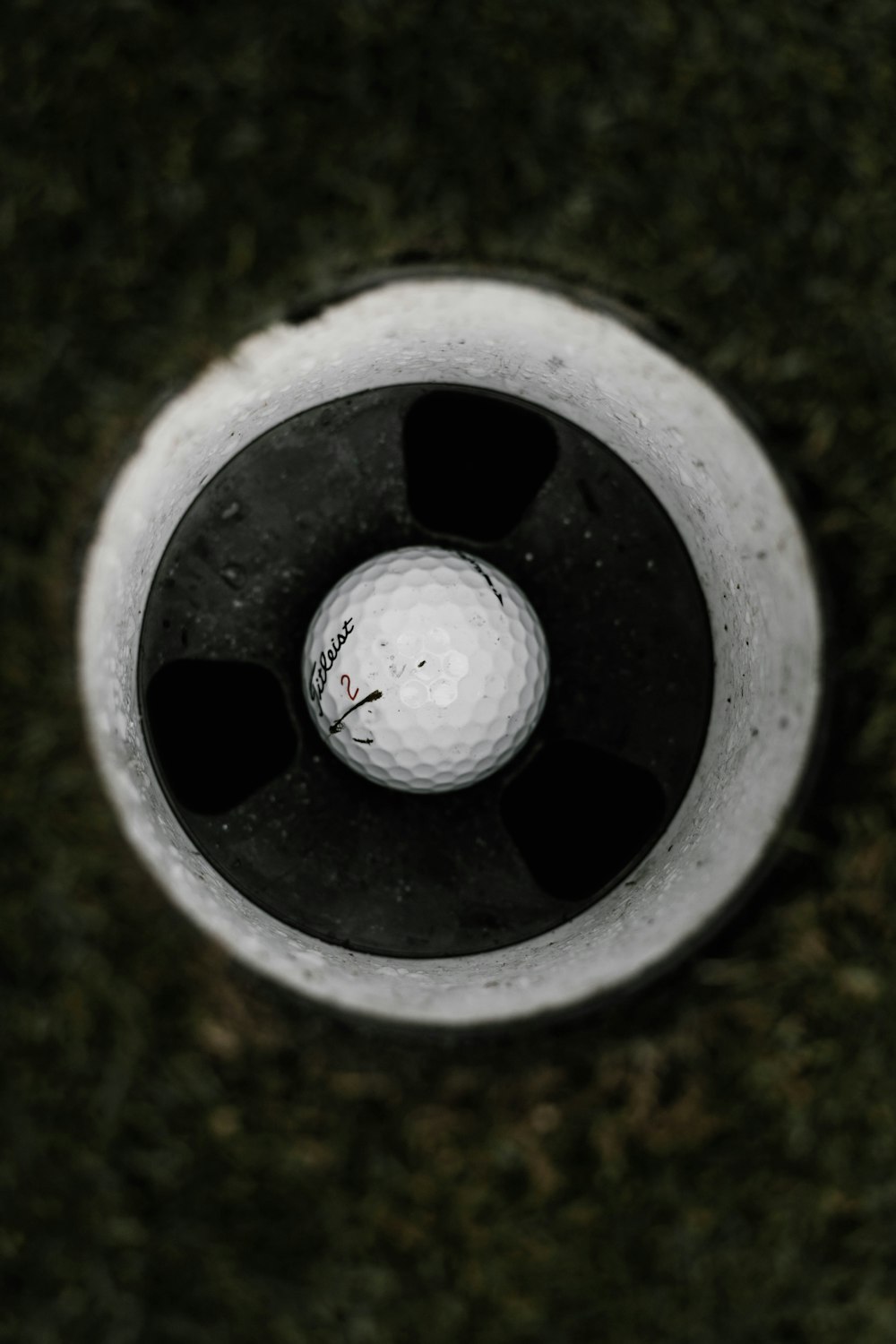 white golf ball