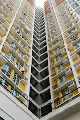 low angle photo of high-rise building