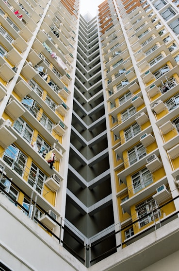 low angle photo of high-rise building
