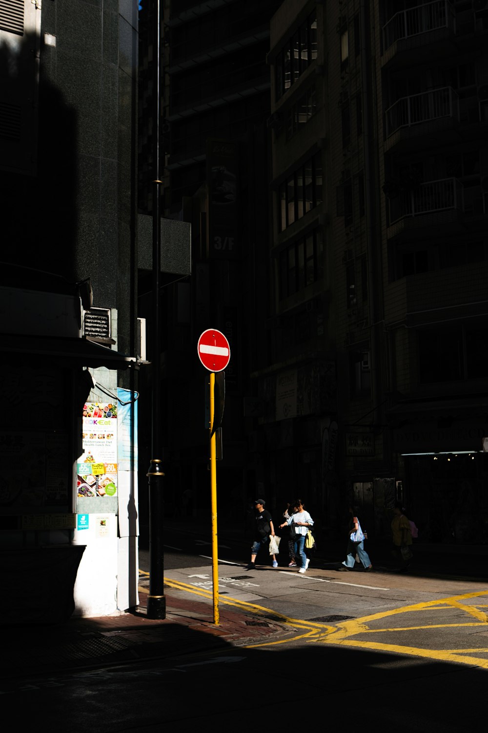 red road signage