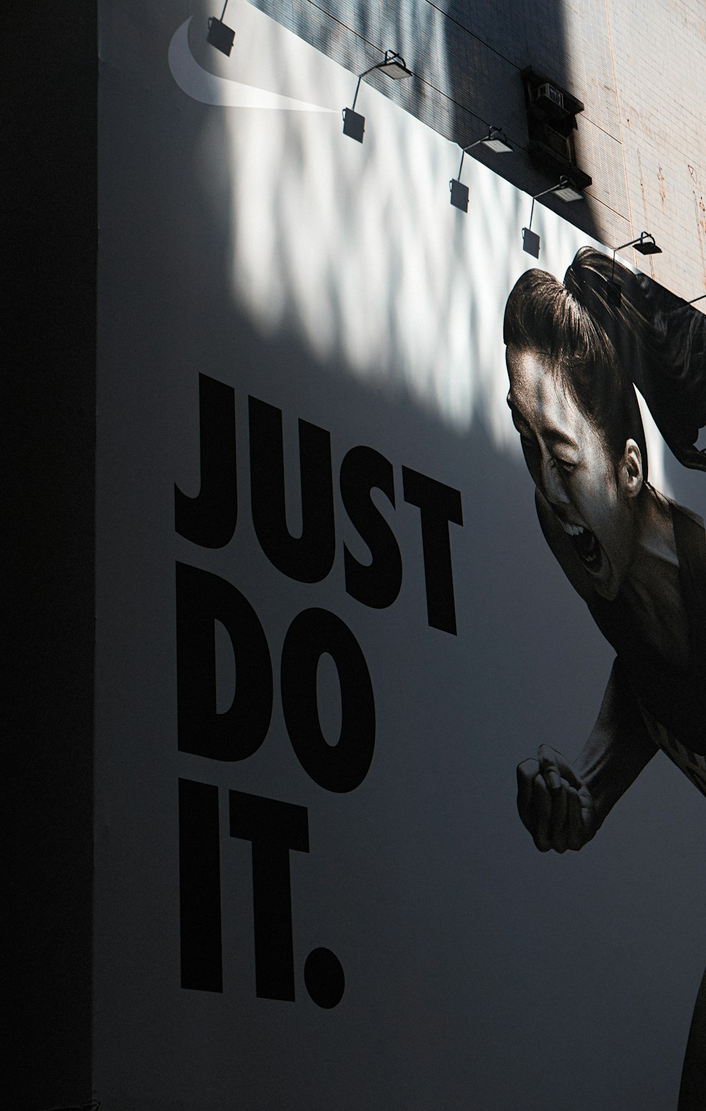 Nike Just Do It. advertisement tarpaulin