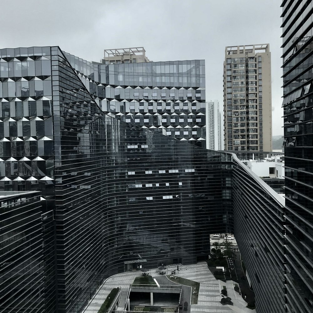 grey concrete buildings