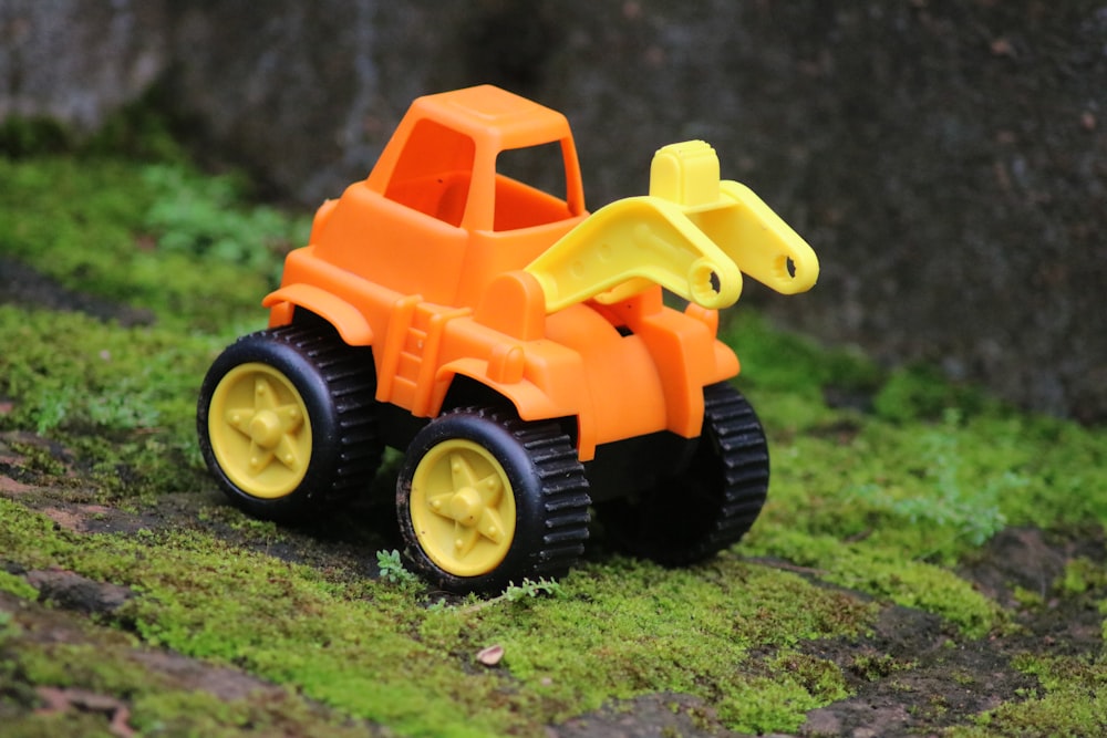 yellow and orange truck toy