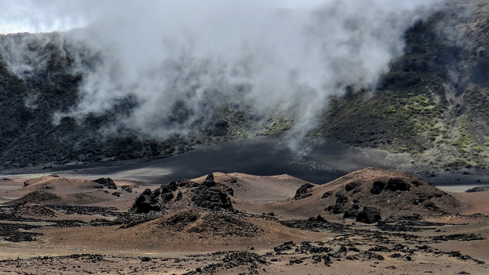 Fotografía de paisaje de montaña