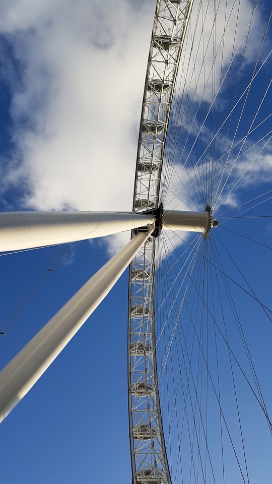low-angle photography of white ferris-wheel in London Eye United Kingdom