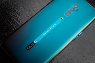 green Oppo smartphone