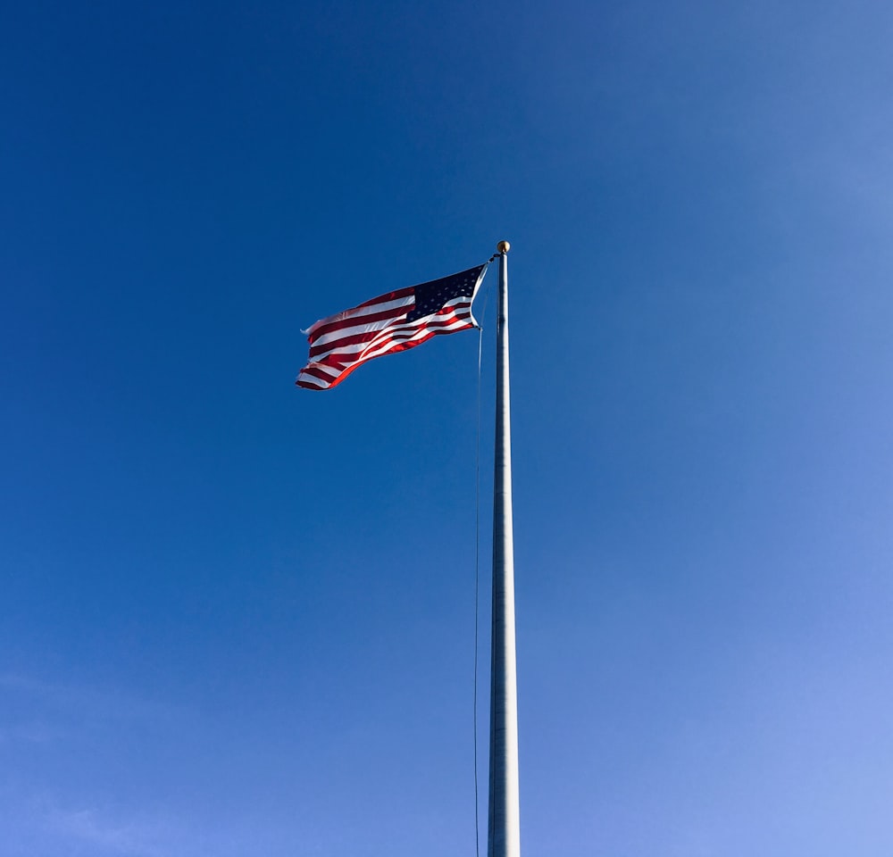 waving U.S.A flag