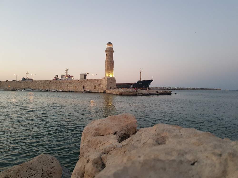 beige lighthouse