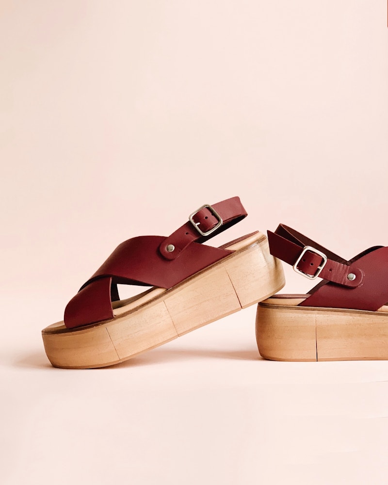 Sandales Compensées Cuir