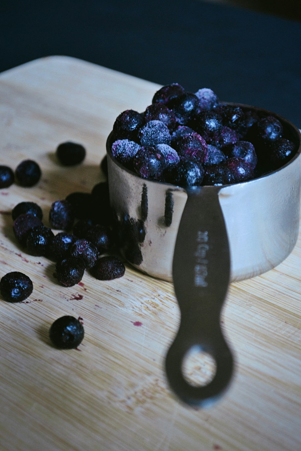berries on sauce pan
