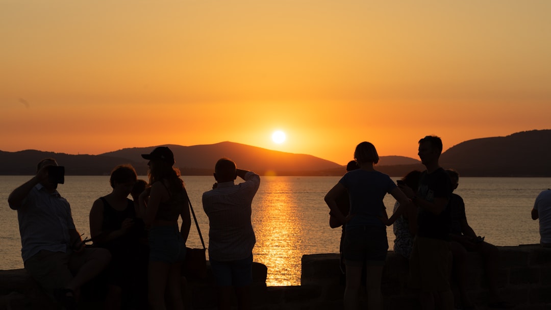 people near beach