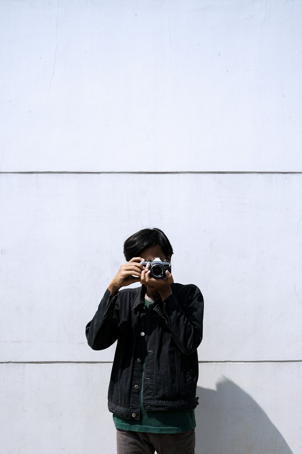 man holding camera