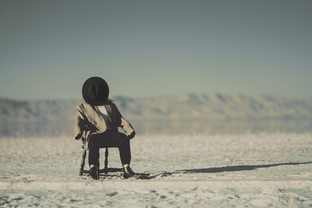 person sitting on chair