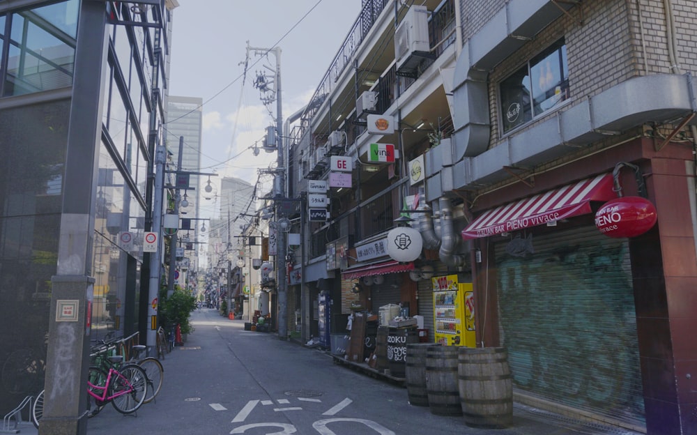 pathway surround by buildings