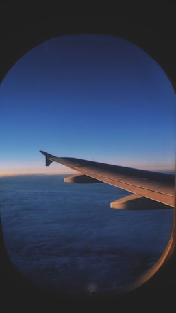 plane over clouds