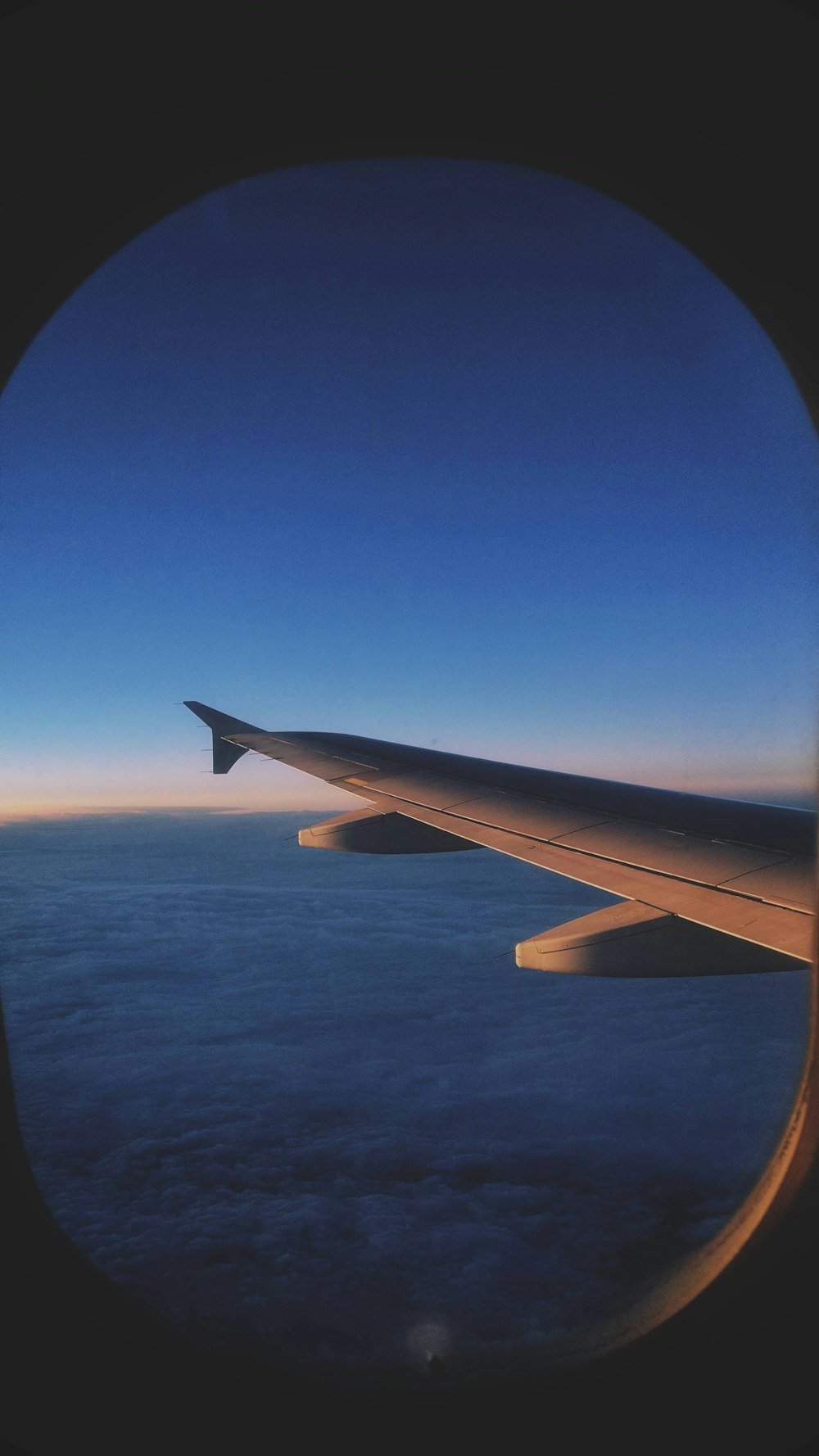 plane over clouds