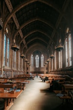 inside of a library of a foreign university