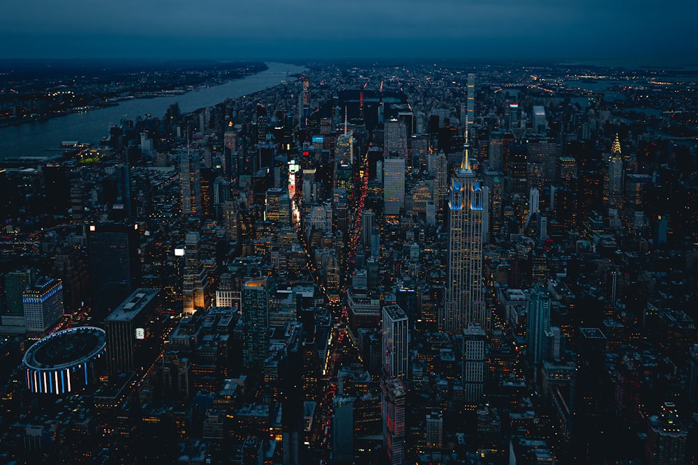 New York City during night