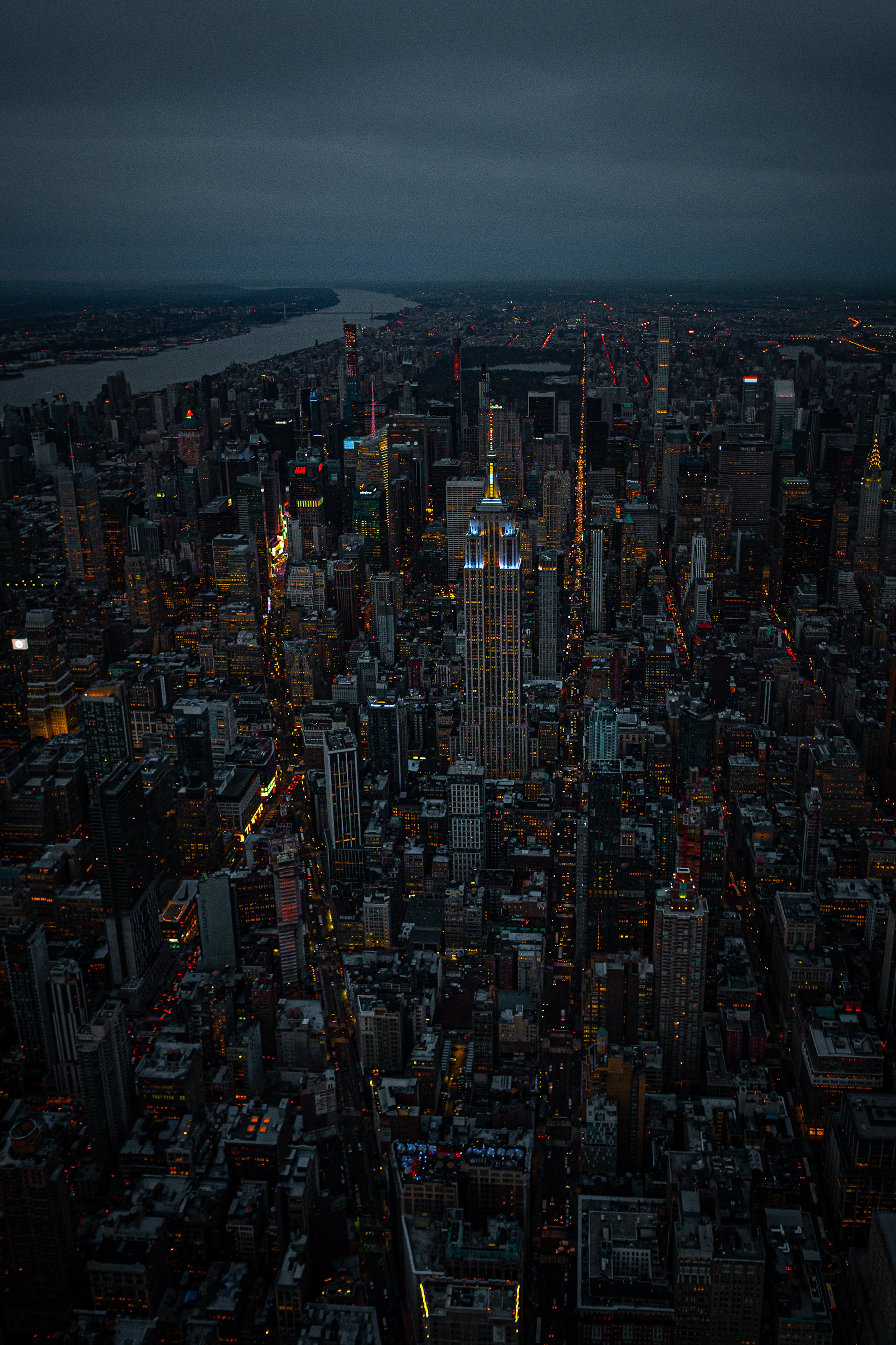cityscape at nighttime
