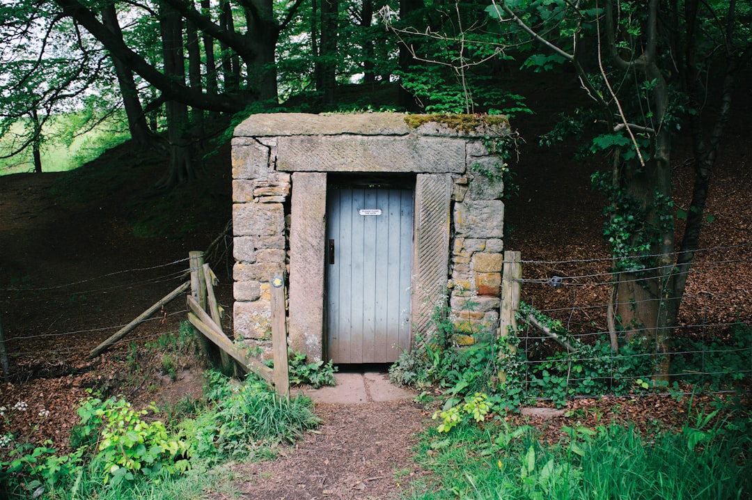 closed shed door