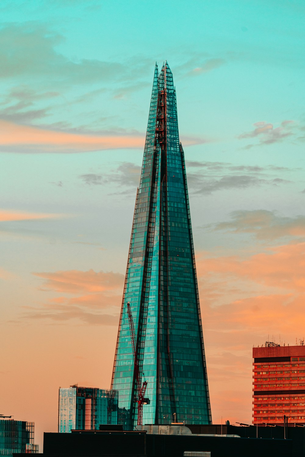 high-rise glass building