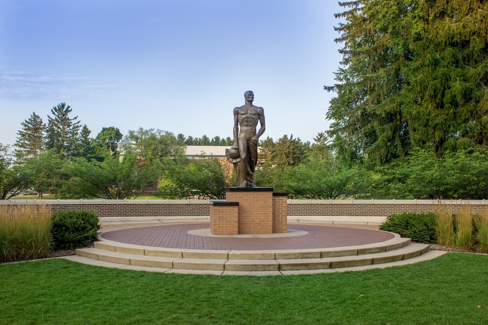 man standing statue