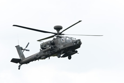 grayscale photo of helicopter