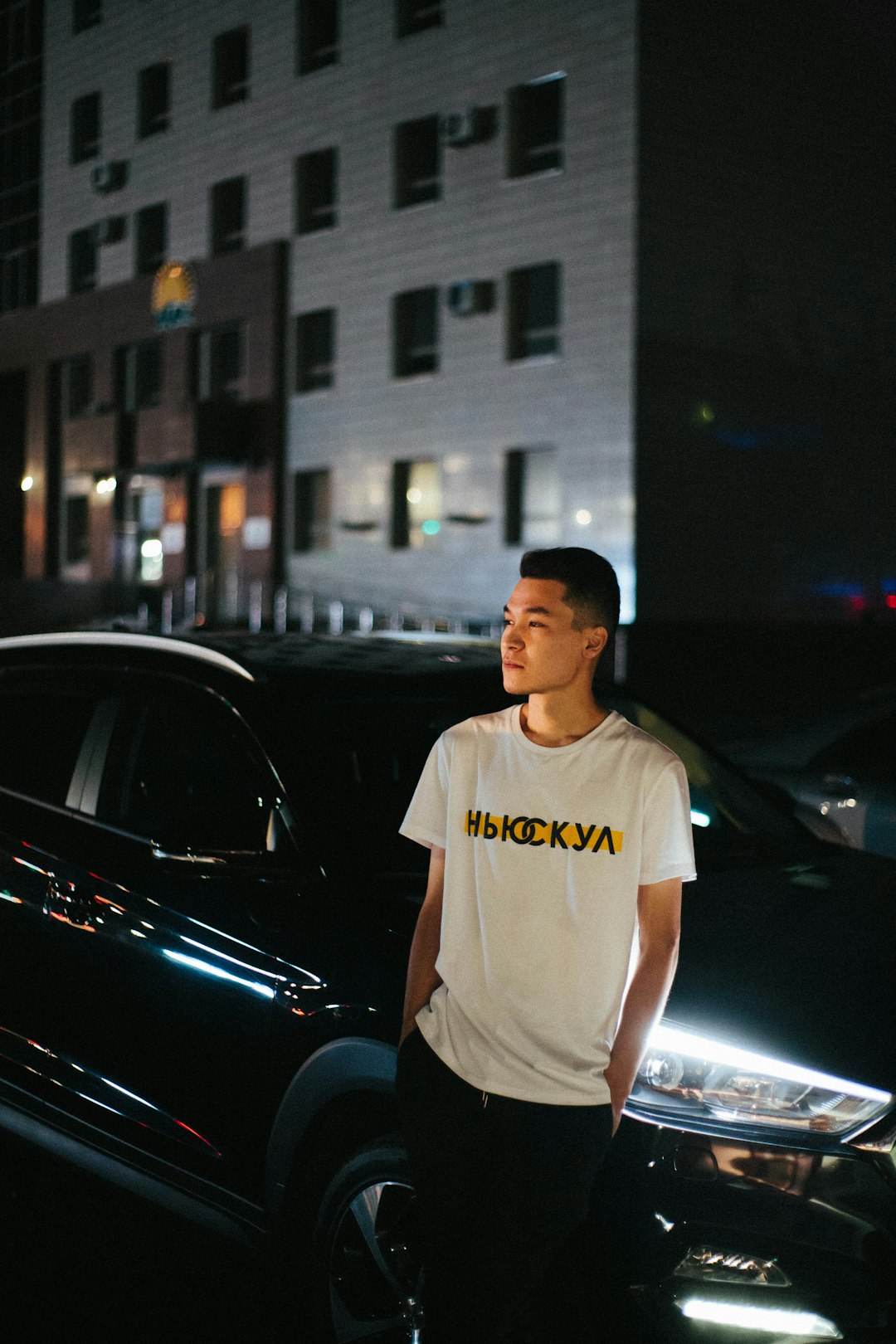 man standing near vehicle