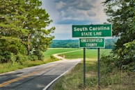 South Caroline State Line street sign