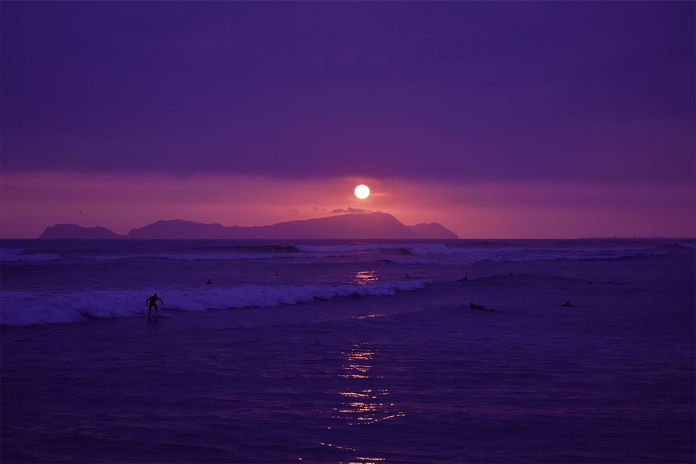 photography of mountain at golden hour