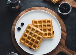 waffles on plate