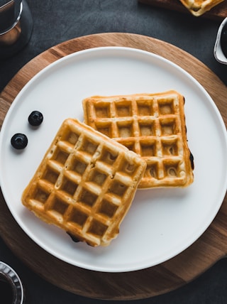 waffles on plate