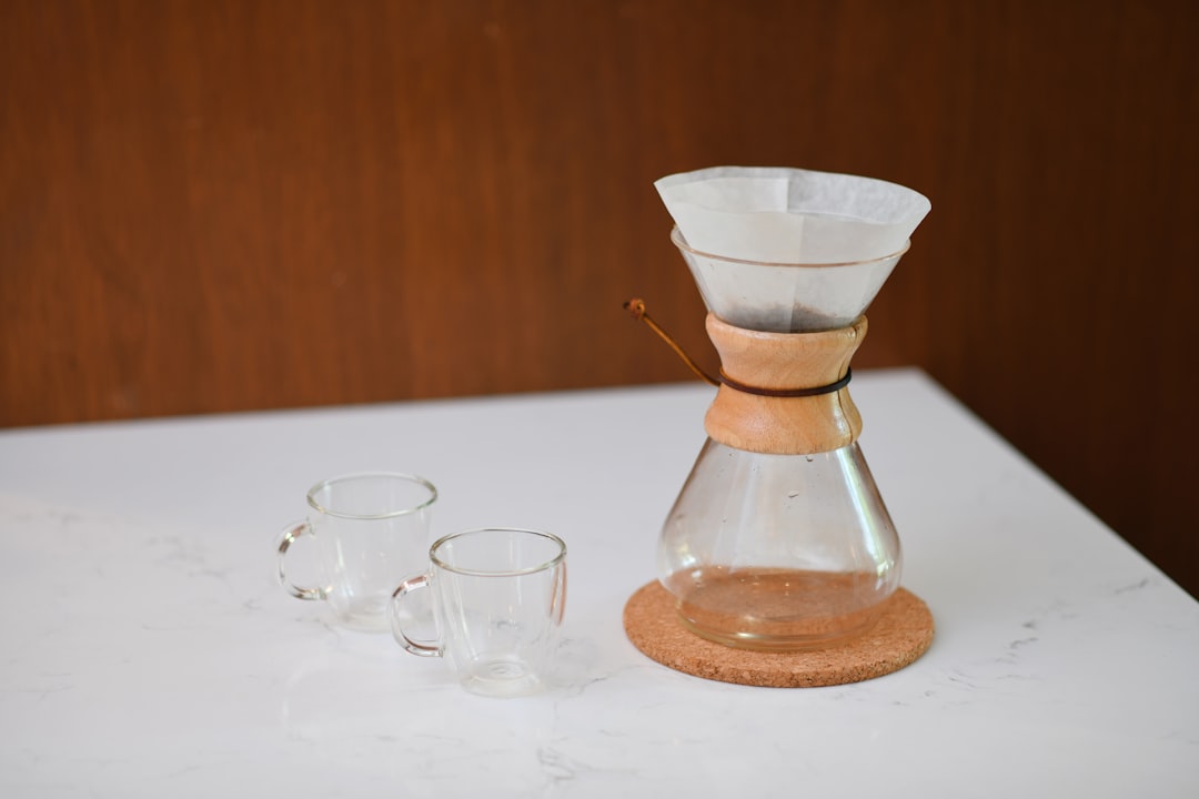 clear glass coffee container