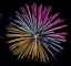 pink and yellow firework