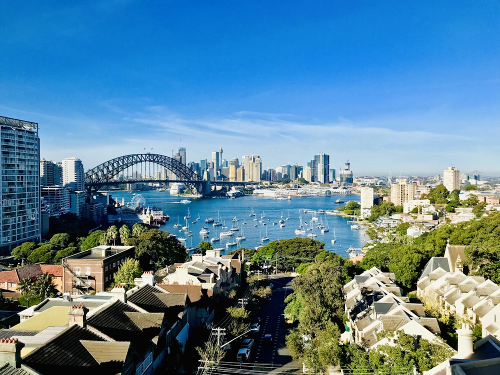 body of water surrounded by houses under blue sky at daytime