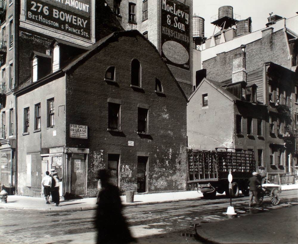 grayscale photo of house