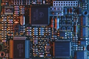 blue circuit board