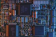 blue circuit board